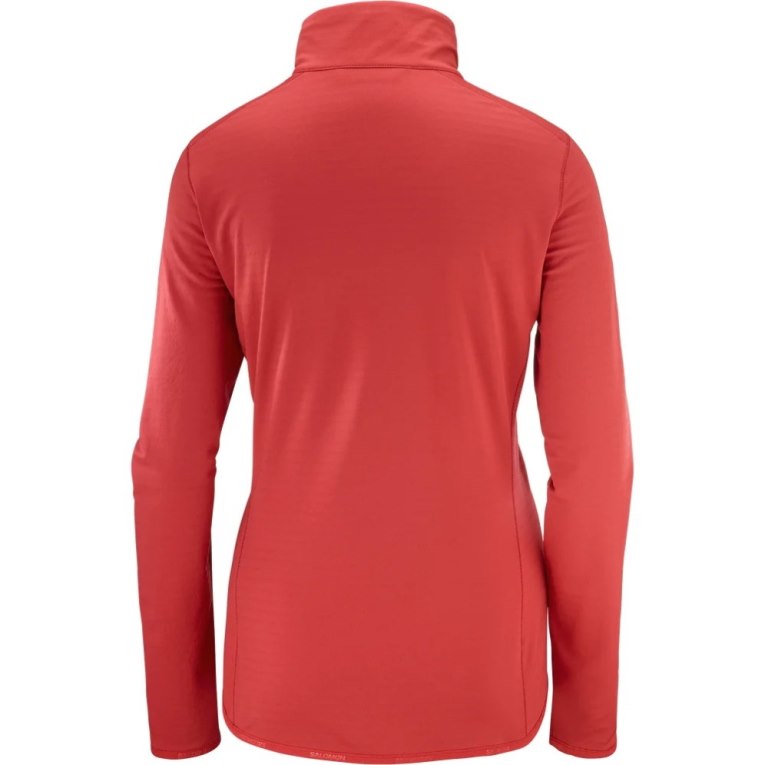 Salomon Essential Lightwarm Half Zip Bundy Damske Červené | SK 1LSUPV